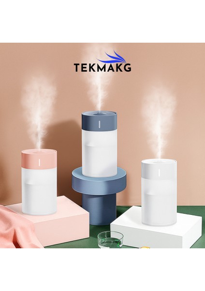 260ML Kapasiteli Portatif Hava Nemlendirici, Usb'li Soğuk Buhar Makinesi, 4-6 Saat Çalışma, Gece Lambası Özellikli modelleri