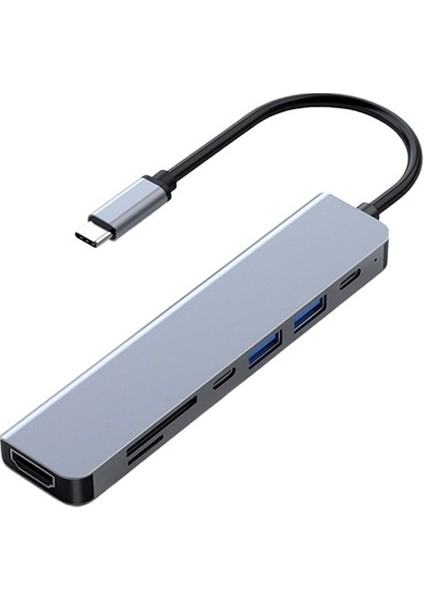 Frısby FA-7684C Type-C - 7 In1 Usb-C+Hdmı+Sd/tf+Usb3.0+Pd+Usb-C