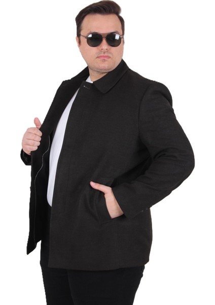 Mocgrande Erkek Büyük Beden Kaşmir Kaban 103008 Kahverengi fiyatları