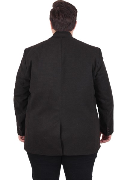 Mocgrande Erkek Büyük Beden Kaşmir Kaban 103008 Kahverengi indirimleri