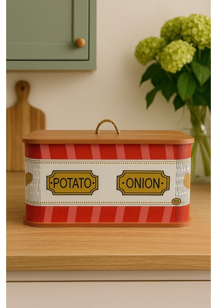 2 Bölmeli Kuş Desenli Ahşap Patates Soğan Sebze Saklama Sepeti Patates Soğanlık Lüx Sebzelik Kova fırsatları