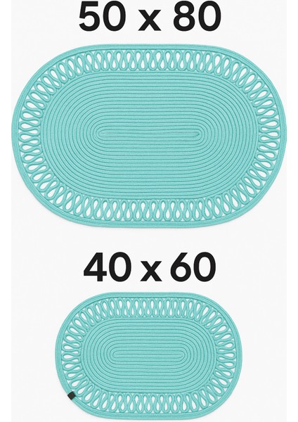 Terra 4’lü Banyo Seti – 2’li Oval Paspas & 2’li Oval Sepet, Doğal Halat Dokuma, El Yapımı - Premium fiyatları