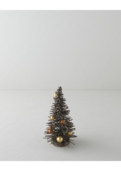 Christmas Tree Dekoratif Obje 25 cm Koyu Kahverengi fiyatları