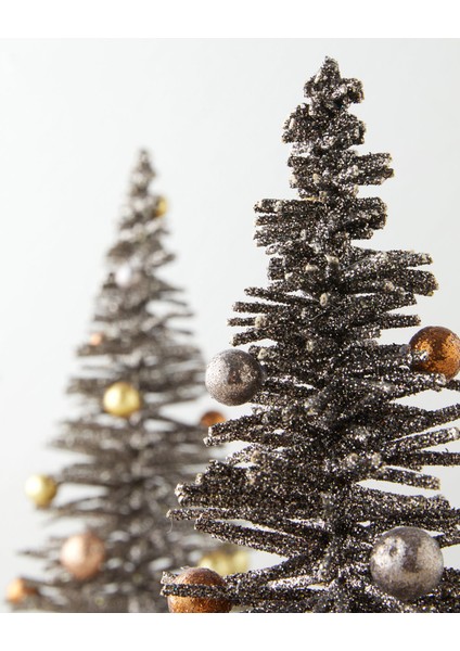 Christmas Tree Dekoratif Obje 25 cm Koyu Kahverengi modelleri