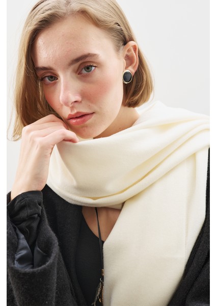 Kaşmir Dokulu Şal Ekru