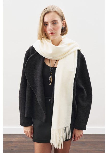 Kaşmir Dokulu Şal Ekru modelleri