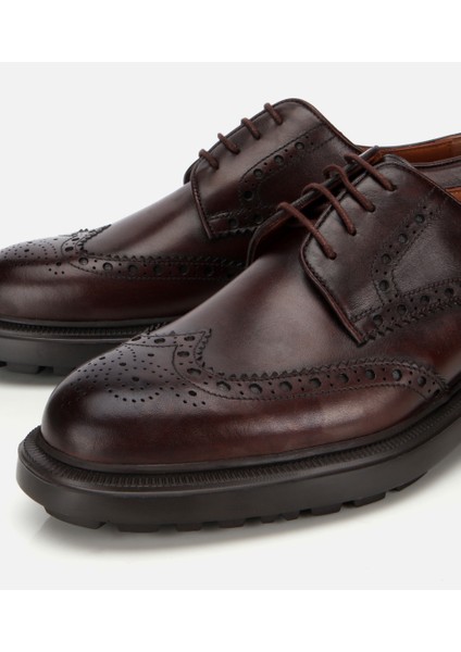 02AYH313850A480 ERKEK Deri Kahverengi Rahat Klasik Ayakkabı modelleri