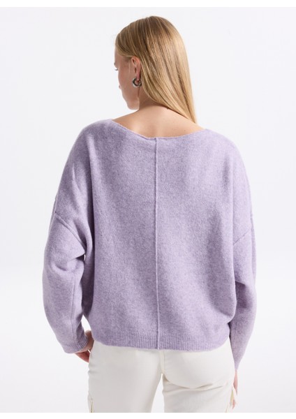 Kayık Yaka Standart Hardal Kadın Kazak DAM225H25GLYCCH fırsatları