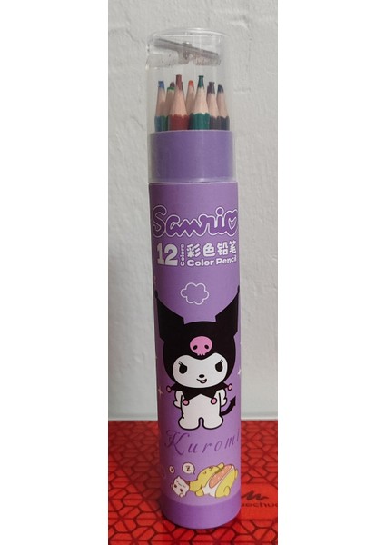 Sanrio Karakterleri Kuromi Hello Kitty 12 Li Kuru Boya Seti