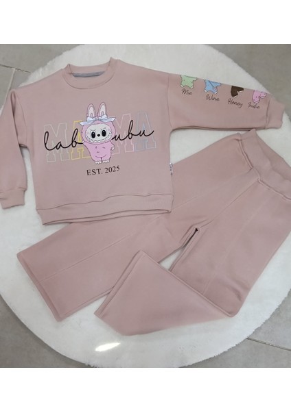 Labubu Karekterli Kız Çocuğu 3 Ip Şardonlu Alt Üst Takım modelleri