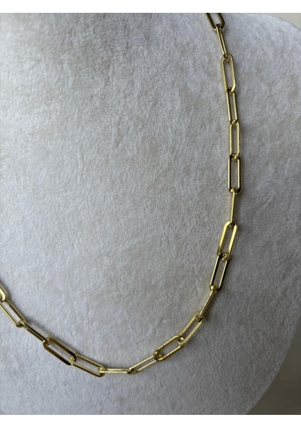 14 K Renginde Büyük Ataç Şekilli Gold Kolye 45 cm fiyatları