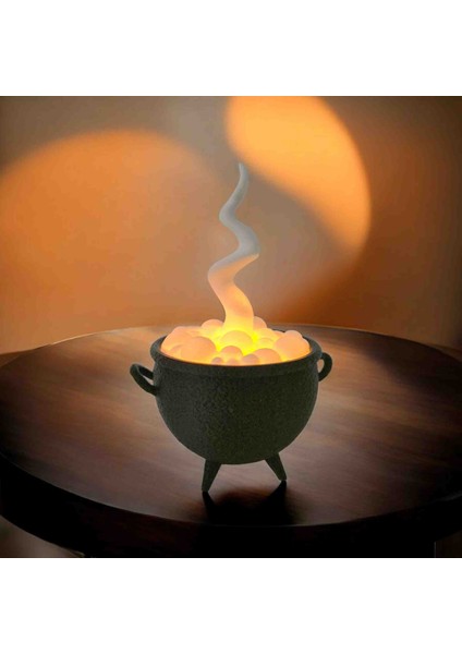 3D Cadı Kazanı Gece Lambası – Duman Efektli LED Işık – Sihirli Dekoratif Masa Lambası fiyatları