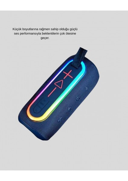 Mini Mavi Bluetooth Hoparlör Şık Görünüm ve Taşınabilir Güçlü Ses fırsatları