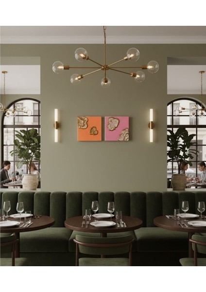 Altın ve Siyah Renkli Soyut Doku Tablo Seti (2'li) modelleri