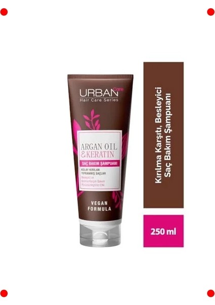 Argan & Keratin Yıpranmış Saç Şampuanı (250 Ml) Vegan fiyatları