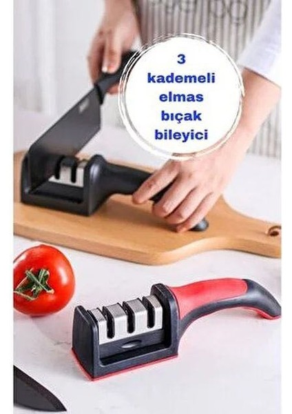 3 Aşamalı Profesyonel Bıçak Bileyici