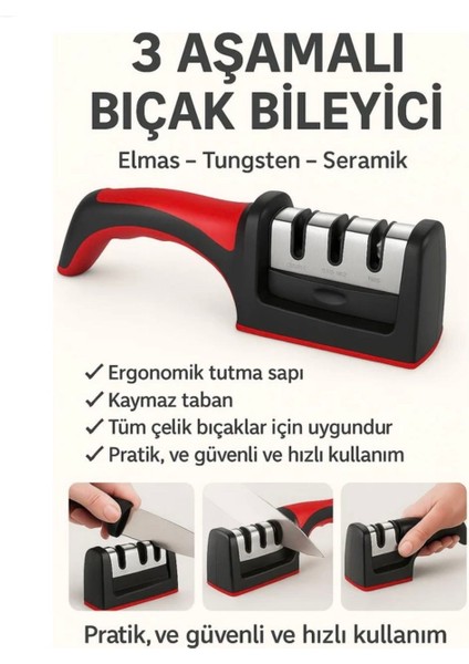 3 Aşamalı Profesyonel Bıçak Bileyici modelleri