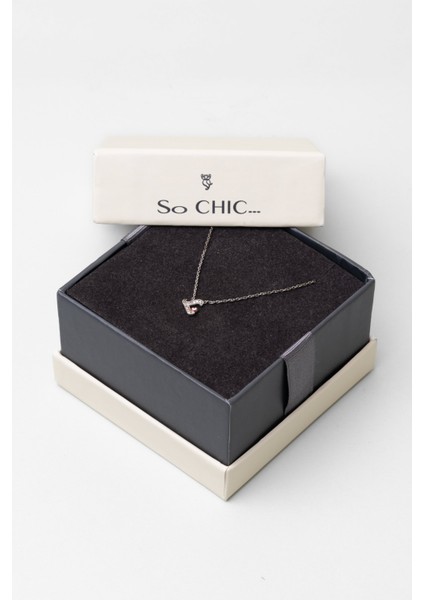 L Harfi 18 Ayar Beyaz Altın Kaplama 45 cm Gümüş Nazar Kolye modelleri