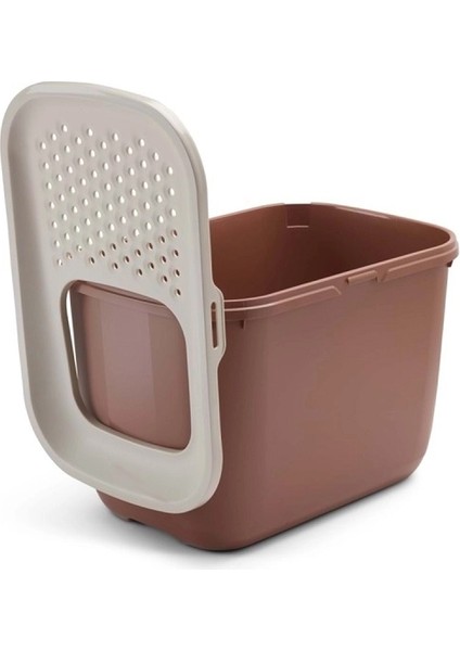 Hop In | Üst Girişli Kedi Tuvaleti – Toskana Kırmızısı fiyatları