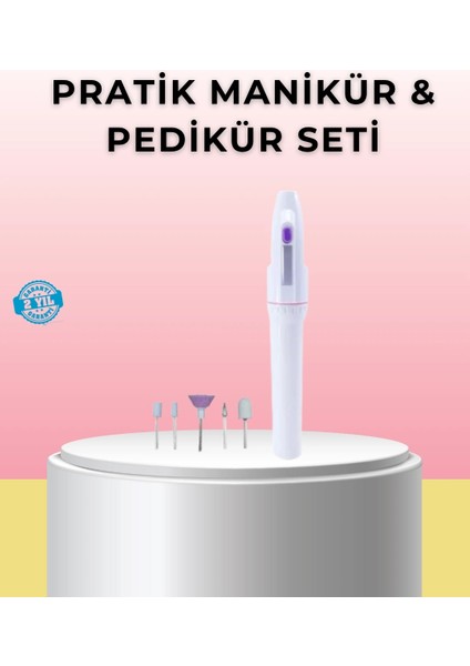 Buğz Profesyonel Elektrikli Tırnak Bakım Matkap Seti – Düşük Gürültü ve Taşınabilir Tasarım