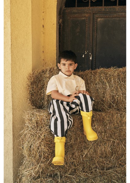 Parçalı Oxford Gömlek Sarı modelleri