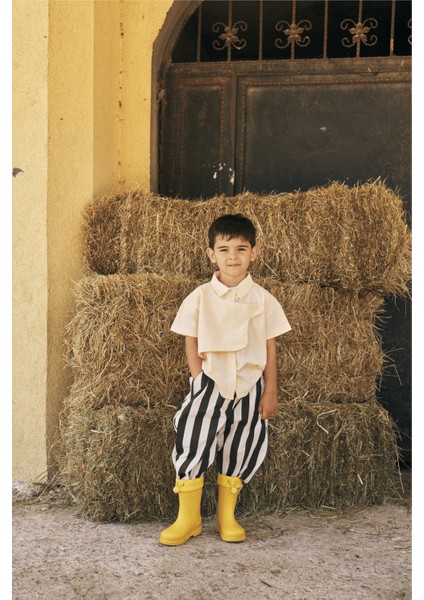 Parçalı Oxford Gömlek Sarı indirimleri