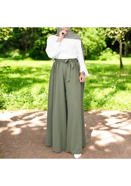 Yazlık Keten Şalvar Pantolon Kemerli fırsatları