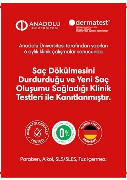 Saç Dökülmesine Karşı Bitkisel Şampuan, Sülfatsız, 250ML fırsatları