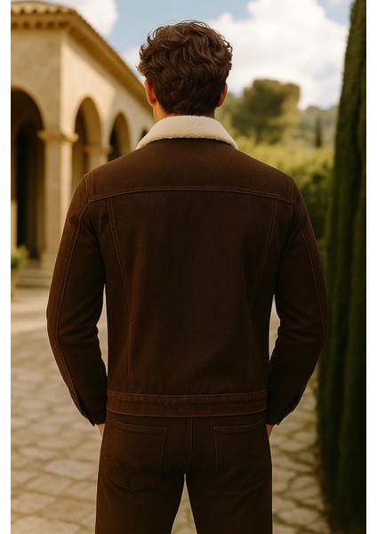 Erkek Kışlık Premium Günlük Içi Kürk K.kahve Kot Ceket indirimleri