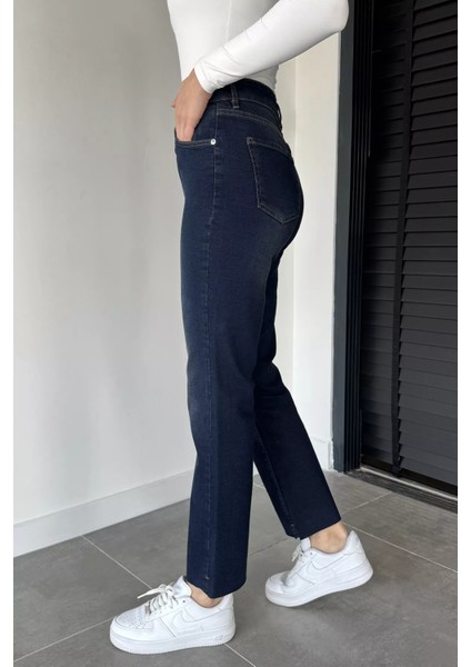 Kadın Yüksek Bel Likralı Jean Kot Pantolon P-00019046 fiyatları