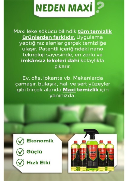 yel Maxi Leke Sökücü modelleri