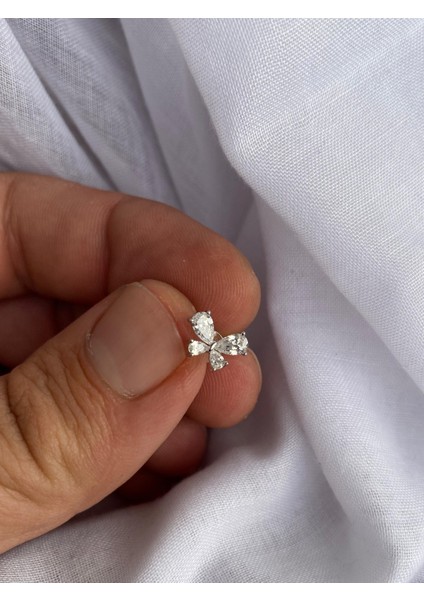 925 Ayar Gümüş Zirkon Taşlı Model Çocuk/genç/yetişkin Kadın Küpesi -Şık Tasarım modelleri