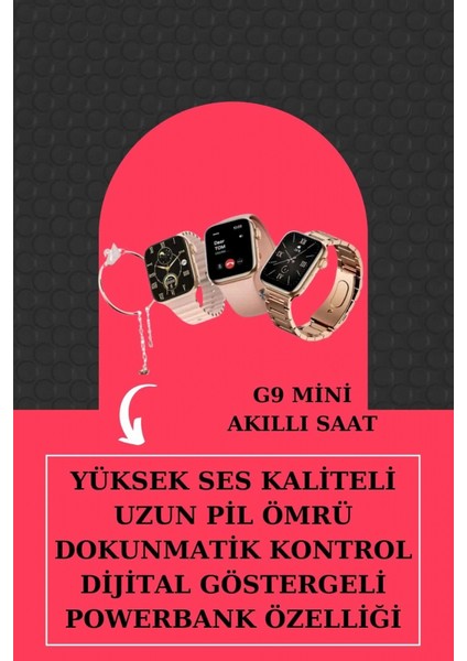 Aksesuar Hediyeli Akıllı Saat ve Dijital Göstergeli Powerbankli Bluetooth Kulaklık modelleri