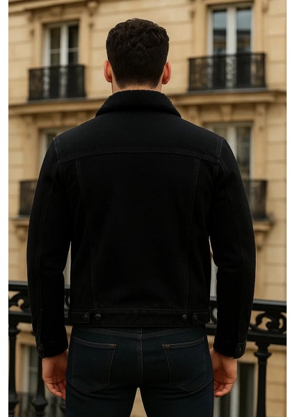 Erkek Kışlık Günlük Içi Peluş Kürk S.siyah Kot Ceket indirimleri