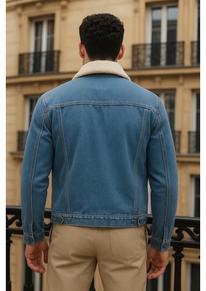Erkek Kışlık Günlük Içi Peluş Kürk A.mavi Kot Ceket indirimleri