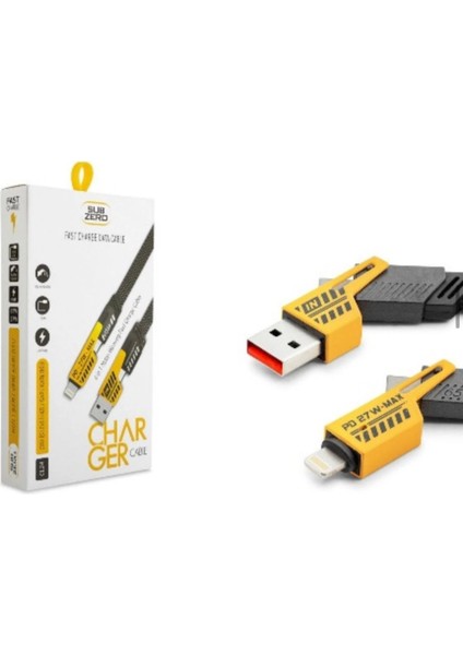 Tüm Telefonlara Uyumlu CL24 Süper Hızlı 4 In 1 Sarj Kablosu fiyatları