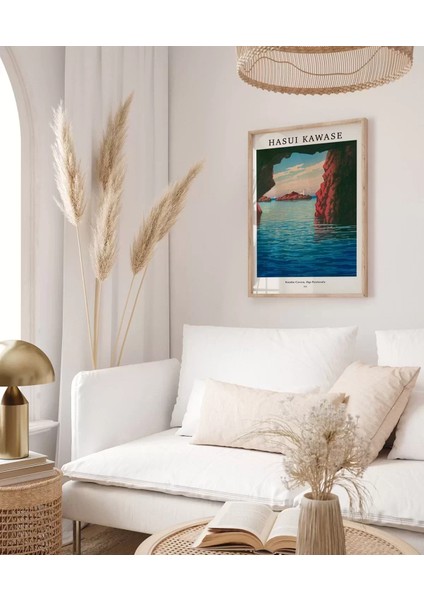 Çerçevesiz Poster Hasui Kawase Kojaku Mağarası Oga Yarımadası modelleri