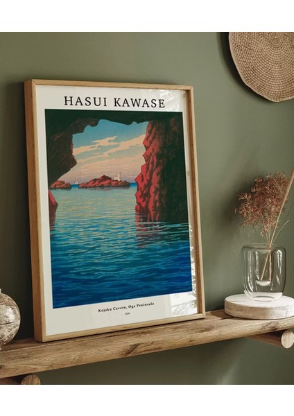 Çerçevesiz Poster Hasui Kawase Kojaku Mağarası Oga Yarımadası fırsatları