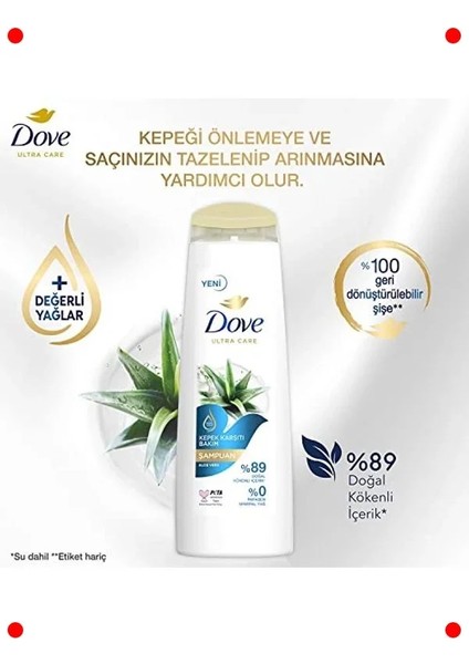 Kepek Karşıtı ve Aloe Vera Özlü Şampuan - 400 ml fırsatları