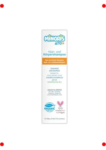 Hassas Ciltler Için Saç ve Vücut Şampuanı 400ML