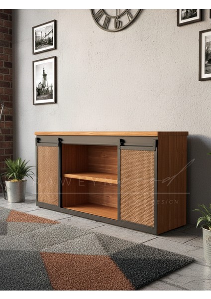 Genus Doğal Ahşap Sürgülü Konsol 120CM fiyatları