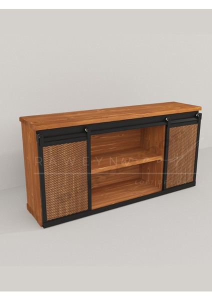 Genus Doğal Ahşap Sürgülü Konsol 120CM modelleri