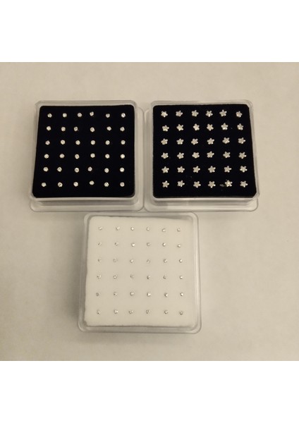 925 Ayar Gümüş Zirkon Taşlı Karışık Lot Iki Top Bir Yıldız Model Gümüş 3 Adet Ekonomik Hızma (1mm/2mm/4mm) fiyatları