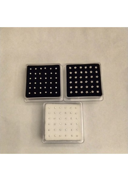 925 Ayar Gümüş Zirkon Taşlı Karışık Lot Iki Top Bir Yıldız Model Gümüş 3 Adet Ekonomik Hızma (1mm/2mm/4mm) fırsatları