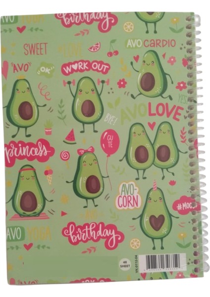 A5 Boy Simli ve Sulu Şeffaf Kalemlikli Defter Avokado fiyatları