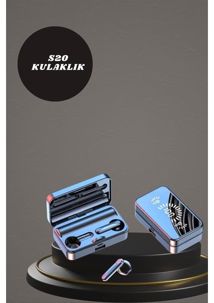 Aynalı Bluetooth Kulaklık ve 7 Kordonlu Akıllı Saat Dijital Göstergeli Uzun Pil Ömrü fırsatları