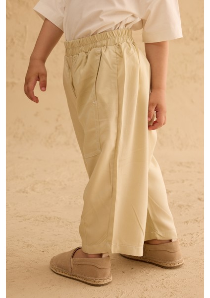 Çift Iğne Modal Pantolon Bej fırsatları