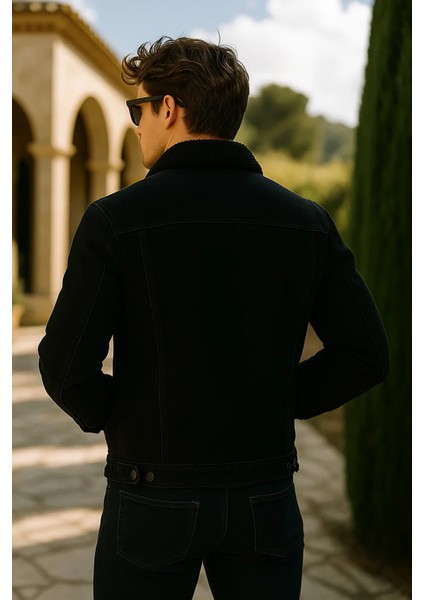 Erkek Kışlık Premium Günlük Içi Kürk S.siyah Kot Ceket indirimleri
