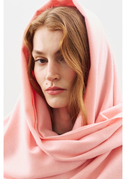 Kaşmir Dokulu Şal Pembe modelleri