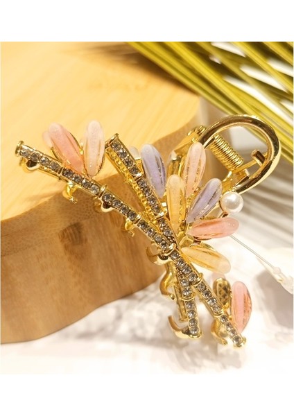 7 cm Lüks Renkli Parlak Taşlı Toka